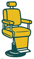 Barber chair icon