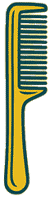 Barber comb icon